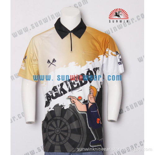 Latest sublimation darts shirts/polyester sublimation Baby t-shirt